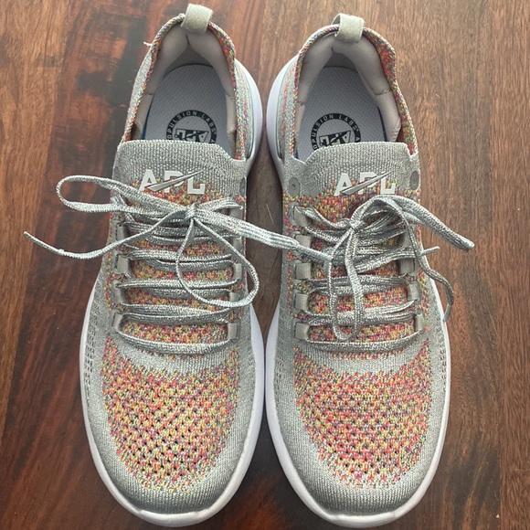 APL TechLoom Silver / Multi Breeze Knit Trainers - Picture 2 of 15